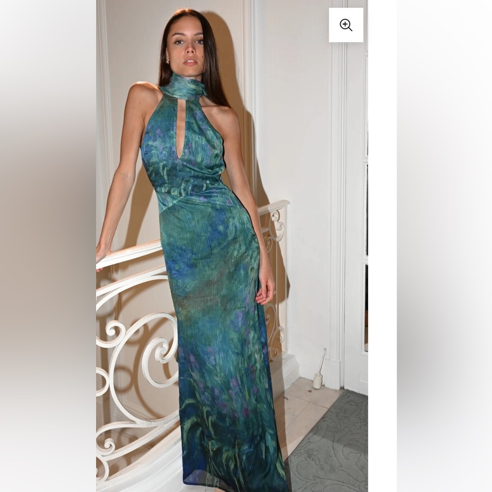 Yellow the label Monet dress Iris Halter Dress